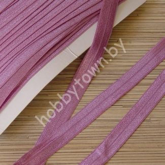 Тесьма эластичная 15мм (цв.сиреневый) 1 м